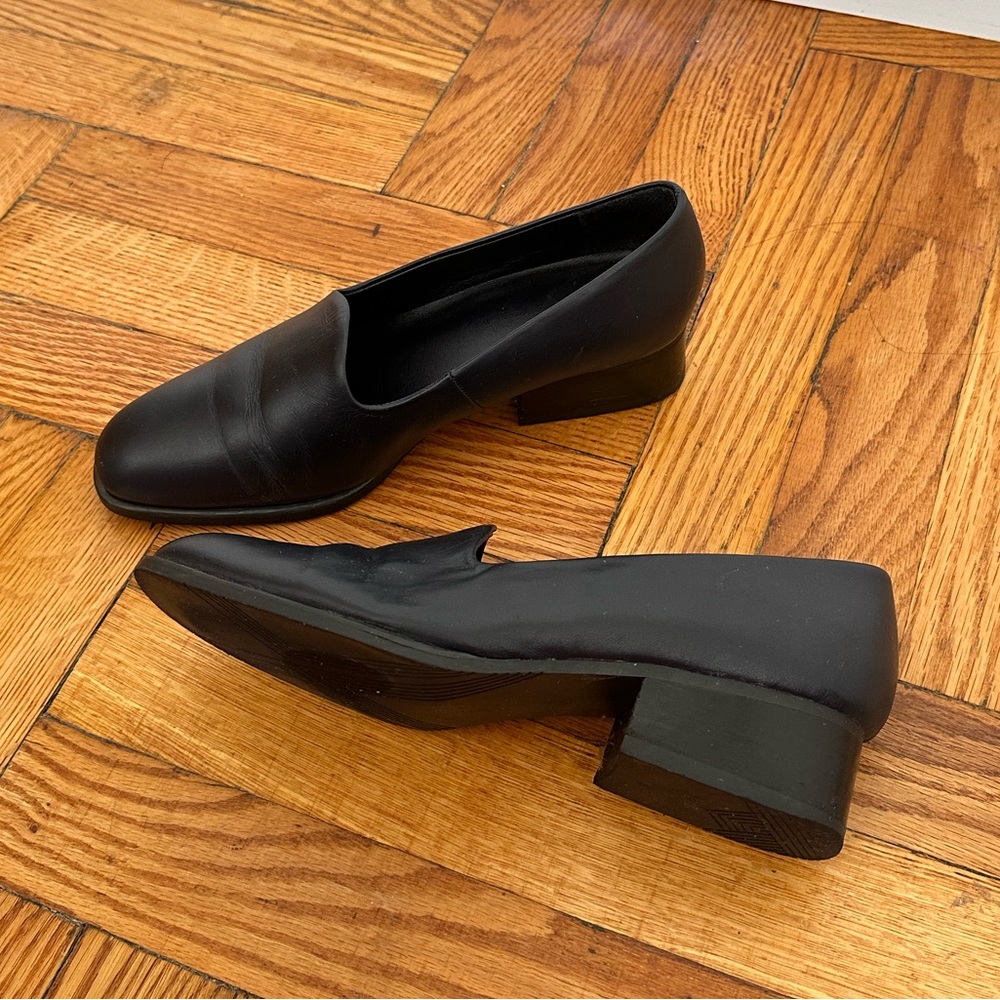 Navy blue loafers